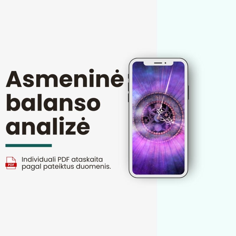 Asmeninė savijautos ir balanso analizė